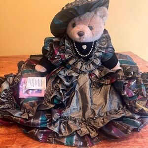 Elegant Teddy Bear in Multicolor Dress